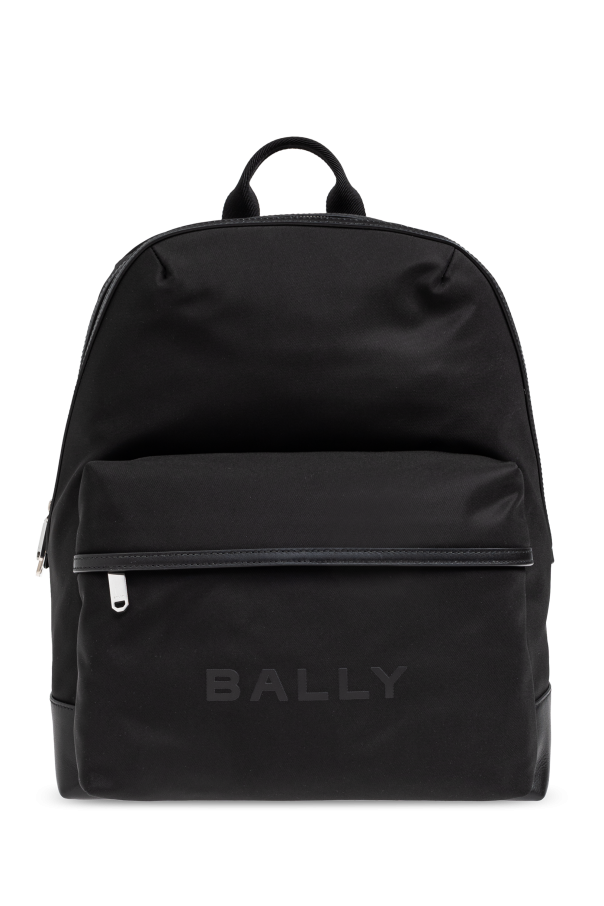 Black Backpack with printed logo Bally Vitkac Canada